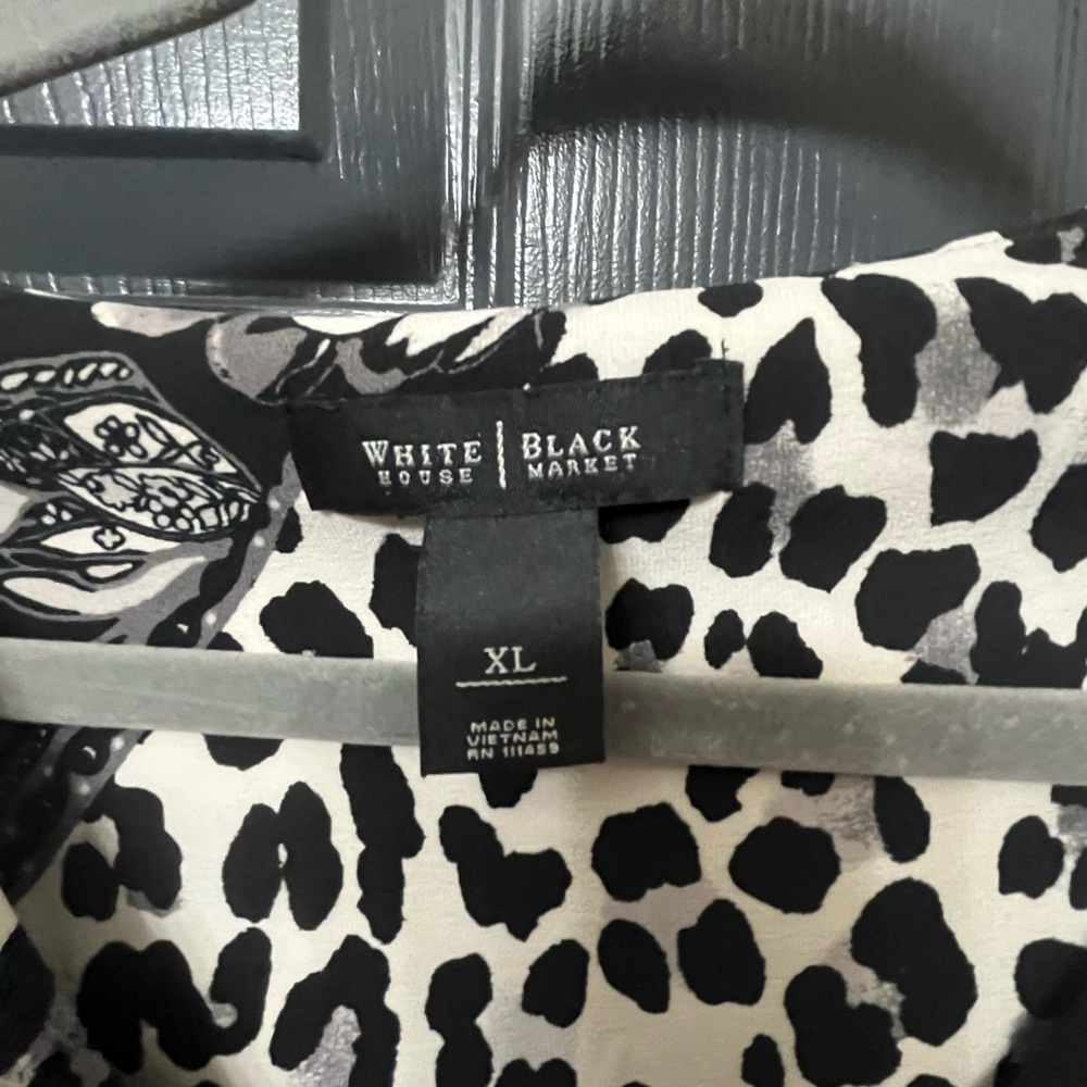 White House Black Market print dress